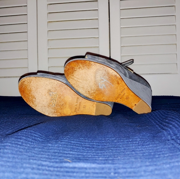 Rag & Bone Peep-toe Wedge Heels - Size 9 - Picture 7 of 7